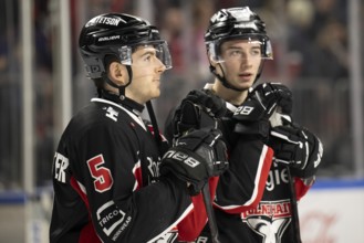 Cologne, LanxessArena, North Rhine-Westphalia, Kevin Niedenz (Koelner Haie, #46), Robin van Calster