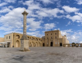 Santa Maria di Leuca, Italy, 29 November, 2023: view of the Santa Maria di Leuca sanctuary and the