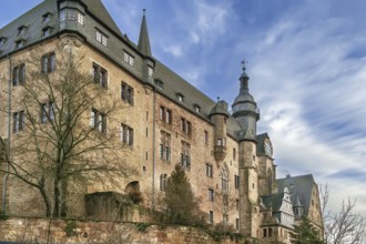 Marburg castle, Germany. Built in the 11th century as a fort