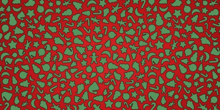 Red and Green Christmas background, Christmas icons elements banner
