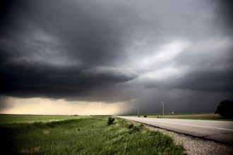 Prairie Storm Clouds Canada Saskatchewan Summer Warnings