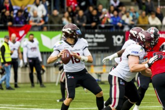 European League of Football, ELF/ Game : Rhein Fire  at  Helvetic Guards on 27. Aug.  2023, in the
