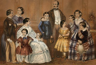 Queen Victoria and Prince Albert with their children