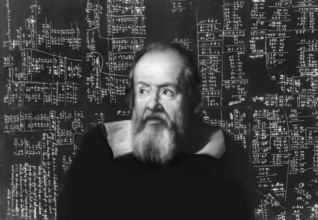 Galileo Galilei, 1564, 1642, Italian astronomer, handwritten scientific notes