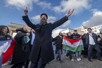 Germany, Berlin, 13.12.2024, Jewish community Chabad Berlin invites to a special rally as part of