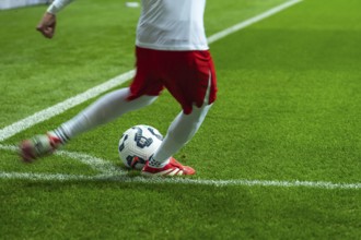 WARSAW, POLAND - MARCH 21, 2025: Qualifications for FIFA World Championship 2026. Match Poland -
