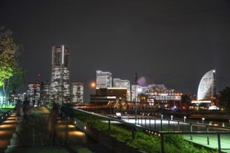 Yokohama Minato Mirai of night view. Shooting Location: Yokohama-city kanagawa prefecture