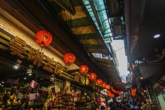 Lit Taiwan of the alley of Jiuzhai. Shooting Location: Taiwan, Taipei