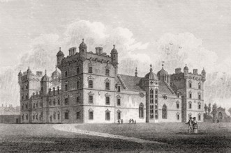 George Heriot's Hospital, Edinburgh, Scotland, 19th century, Views in Edinburgh by J. & H. S.