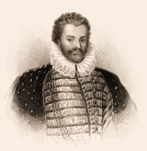 Sir Christopher Hatton, 1540-1591, an English politician, Lord Chancellor of England, Great Britain