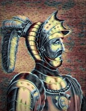 William I, ca. 1028, 1087, known as William the Conqueror, the first Norman King of England,