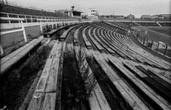 Germany, Berlin, 13.12.1991, Stadium of World Youth, in decay, Europe