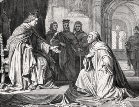 Dante Alighieri, Italian poet and Henry VII, Holy Roman Emperor