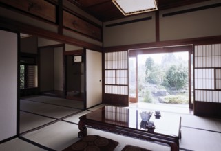 Traditional wooden house from the 19th century, interior