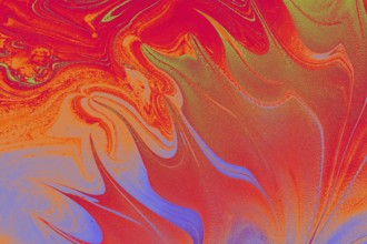Beautiful abstract art of Ebru marbling painting techniques on water with acrylic paints