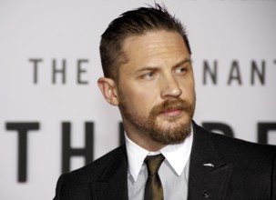 HOLLYWOOD, CA, Tom Hardy at the Los Angeles premiere of 'The Revenant' held at the TCL Chinese