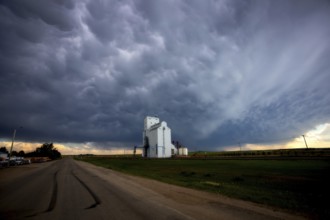 Prairie Storm Clouds in Saskatchewan Canada dramatic Scene