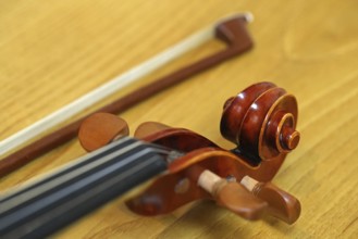 Violin and violin bow