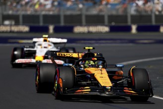 MELBOURNE, AUSTRALIA - MARCH 14: Lando Norris of Great Britain drives the McLaren Formula 1 Team
