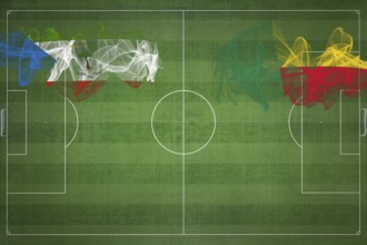 Equatorial Guinea vs Benin Soccer Match, national colors, national flags, soccer field, football