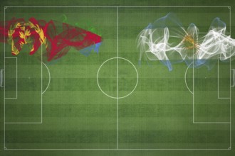 Eritrea vs Argentina Soccer Match, national colors, national flags, soccer field, football game,