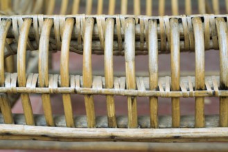 Bamboo chair close up, Pune, Maharashtra, India, Asia