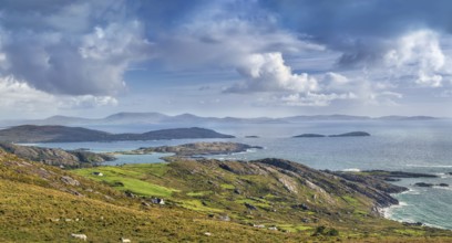 Landscape with ocean shore from Ring of Kerry, Ireland, Europe