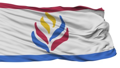 Learning And Lib Flag, Isolated On White Background