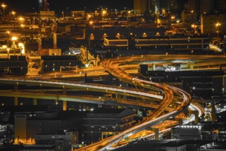 Keihin industrial zone which is visible from Yokohama Landmark Tower. Shooting Location: