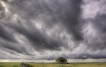 Storm Clouds Canada rural countryside Prairie Scene