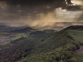 Rays of sunshine in the early morning