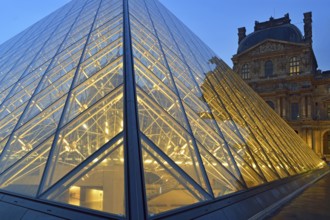 Le Louvre, Napoleon Courtyard, Ming Pei, Architect, Glass, Metal, Entrance, Louvre Museum, Louvre