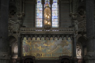 Basilica of Notre-Dame de Fourviere, Lyon, Auvergne-Rhone-Alpes, France, Europe