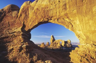 Arches National Park, Turret Arch and Northern Window, Arches NP, Utah, United States, North