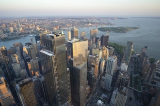 An image of Manhattan New York from above