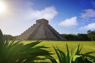 Chichen Itza pyramid El Templo Kukulcan temple in Mexico Yucatan