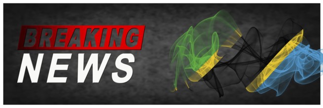 Tanzania Breaking News, Smoke Flag Background