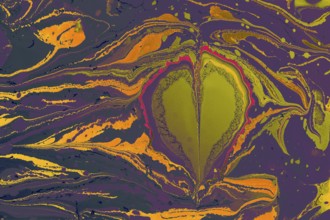 Abstract creative marbling pattern with love concept for fabric, design background texture