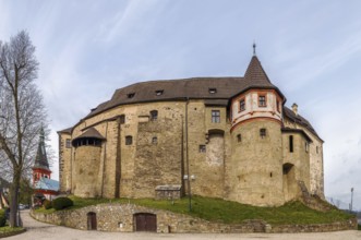 Loket Castle is a 12th-century Gothic style castle about 12 kilometres from Karlovy Vary on a