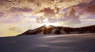 Cerler Ampriu mountain in Pyrenees of Huesca in Spain