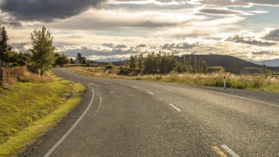 An image of a road to horizon New Zealand south island