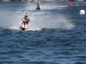 Olbia, Italy - September 16 - 20192 Aquabike world Championship gran prix of Italy