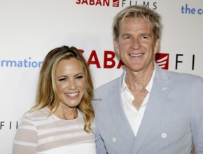 Maria Bello and Matthew Modine at the Los Angeles premiere of 'The Confirmation' held at the