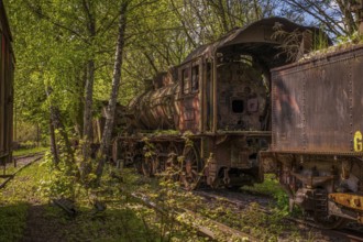 Old historic railway vehicles in Germany