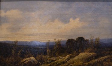 Landscape, Joan O Neille Rossinyol, oil on canvas, Museu de Mallorca, Palma, Majorca, Spain, Europe