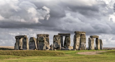 Salisbury, United Kingdom, 7 September, 2022: view of the prehistoric Stonehenge monument on
