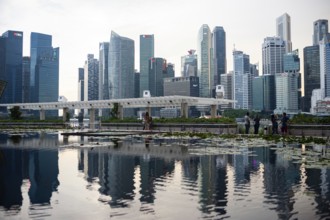 10.05.2019, Singapore, Republic of Singapore, Asia, A view of the skyline of the business district
