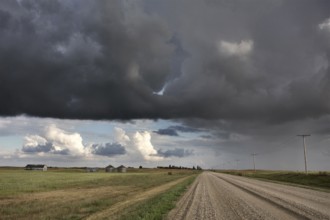 Storm Clouds Canada rural countryside Prairie Scene