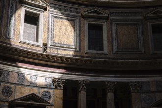 View of the interior of the Pantheon, Rome, Italy, Europe