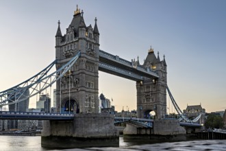 Tower Bridge in the evening light, London, England, Great Britain